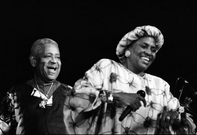 Miriam Makeba and Dizzy Gillespie in concert (1991).