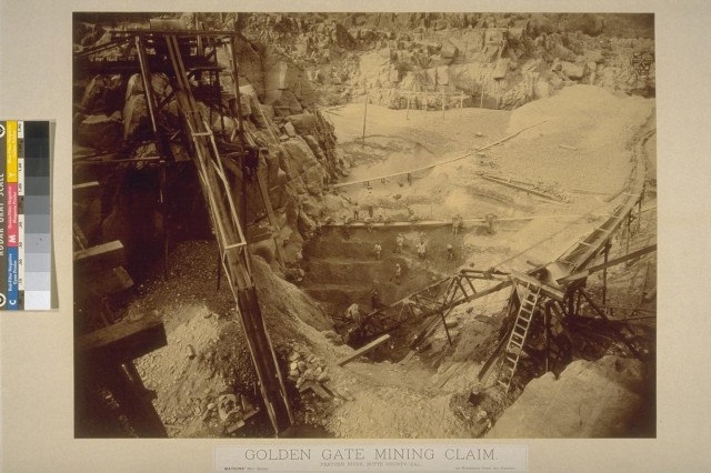 " Excavation of River Gravel" (UC Berkeley, Bancroft Library)