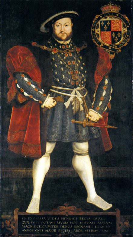 Henry VIII, by Hans Eworth, after Hans Holbein, the Younger