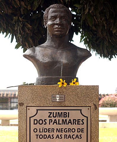 Bust of Zumbi of Palmares in Brasilia. Via Wikimedia Commons. 