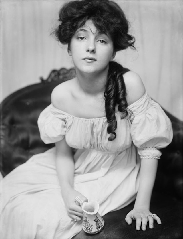 Photo of Evelyn Nesbit, whose affair with the architect Stanford White led to his death on the rooftop of Madison Square Garden in 1906. 