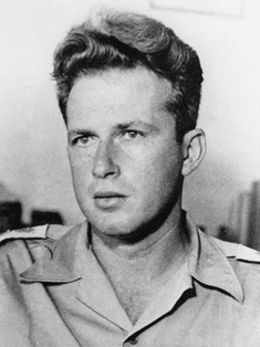 Yitzhak Rabin, commander of the Harel Brigade, c. 1948. Via Wikipedia
