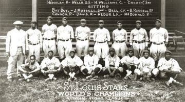 1928 National Negro League Champion St. Louis Stars. Photo courtesy of the Missouri History Museum