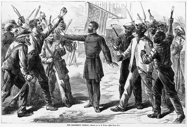 Alfred R. Waud, “The Freedmen’s Bureau,” Harper’s Weekly (July 25, 1868)
