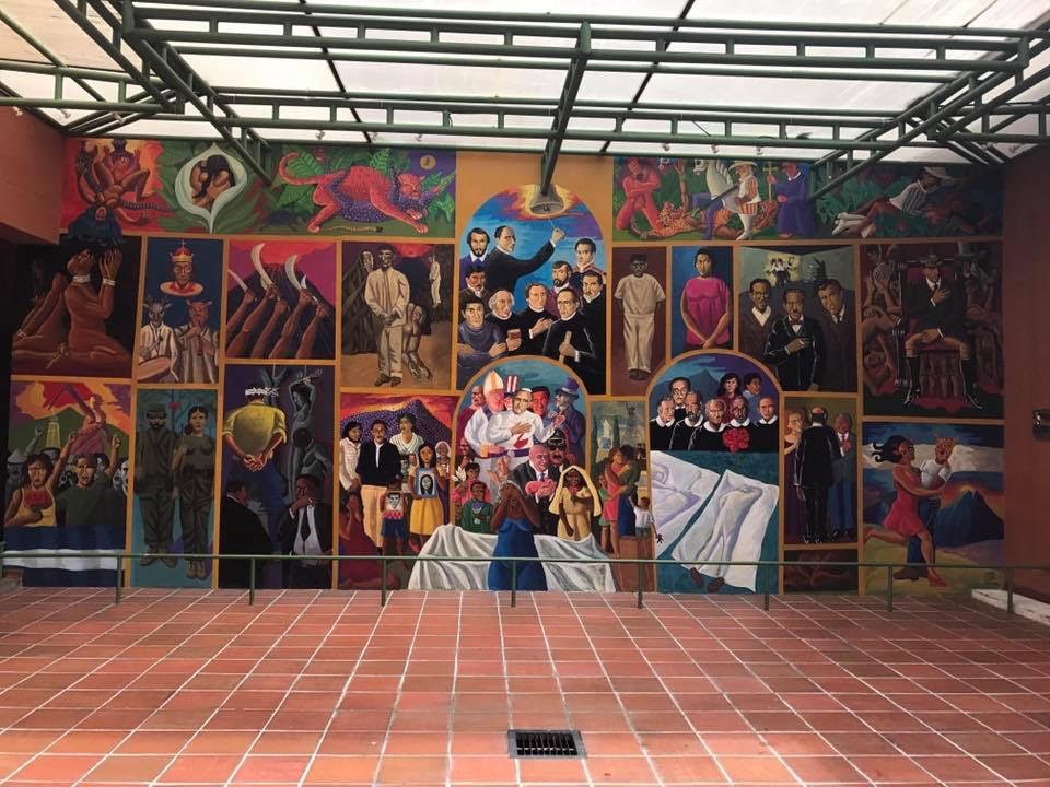 Picture of a mural at the Museo Nacional de Antropología (National Museum of Anthropology), San Salvador