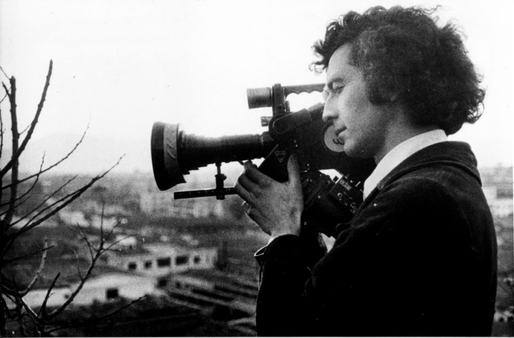 Jorge Müller shooting for the film The Battle of Chile