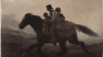 Image of the painting A Ride for Liberty by Eastman Johnson from the Brooklyn Museum