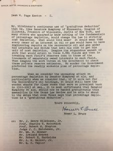 Image of letter from Homer L. Bruce to Dean Keeton dated June 15, 1960