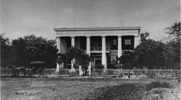 Black and white image of the Neill-Cochran House