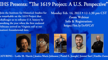 IHS Roundtable - The 1619 Project: A U.S. Perspective
