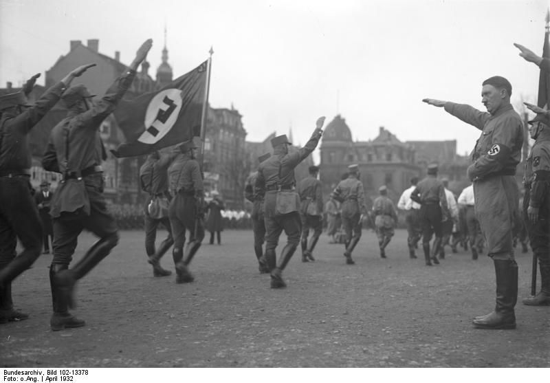 Braunschweig, Hitler bei Marsch der SA