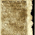 Page from the Telegraph and Texas Register newspaper from Nov. 3, 1828