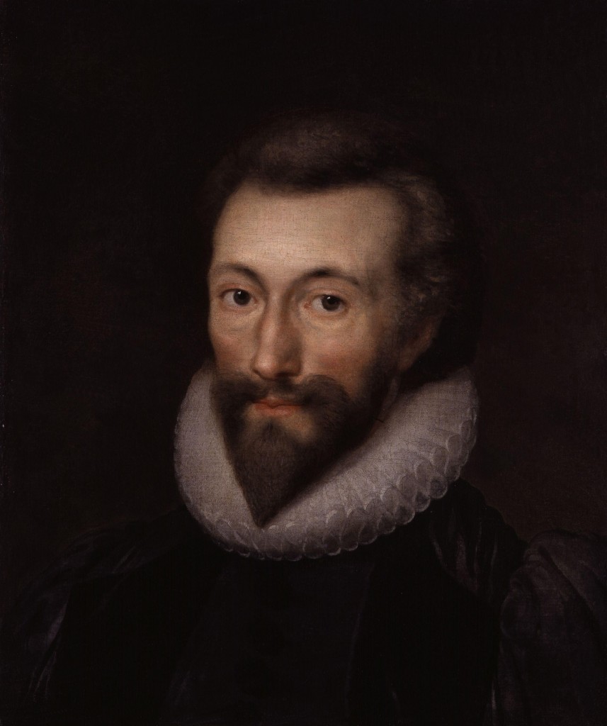 Isaac Oliver's contemporary painting of John Donne (National Portrait Gallery, London: NPG 1849)