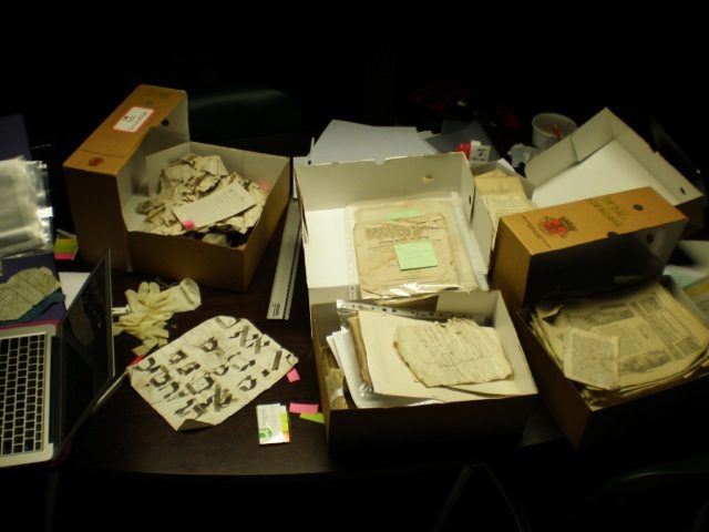 Documents in the Geniza archive in the Azores