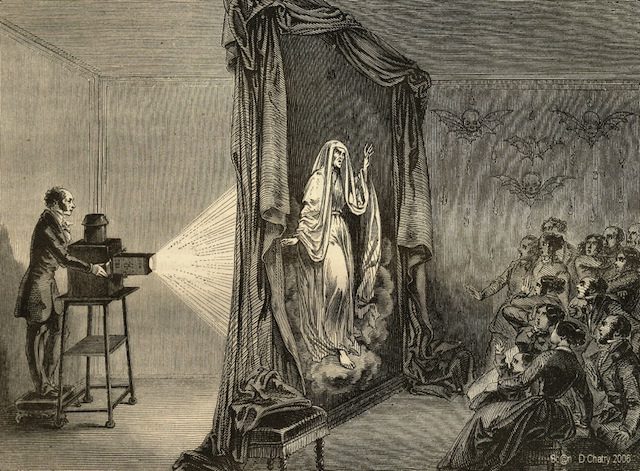 Image depicting Étienne-Gaspard Robert's Phantasmagoria show