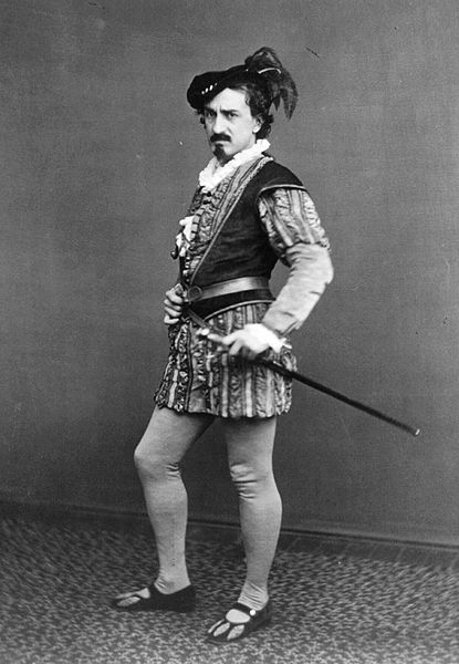 Photographic full-length portrait of Edwin Booth as Iago in Shakespeare's Othello, the Moor of Venice, c. 1870