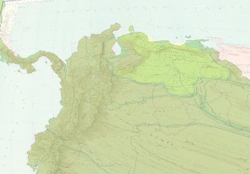 Image of historical map geo-referenced on top of present day map.