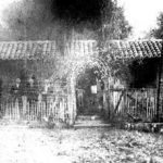 Black and white image of the house of the first Confederate family in Americana in Brazil