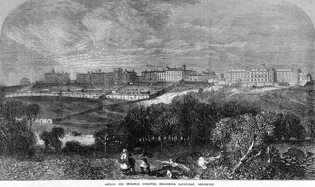 Asylum for Criminal Lunatics, Broadmoor, Sandhurst, Berkshire. Printed in Illustrated London News 1867.