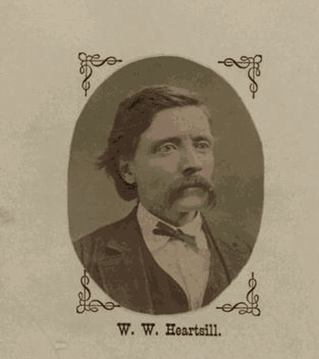Portrait of Heartsill included on the first page of diary. Via Library of Congress.