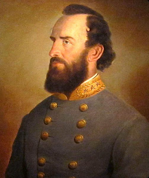 A portrait of Stonewall Jackson (1864) held in the National Portrait Gallery. Via Wikipedia.
