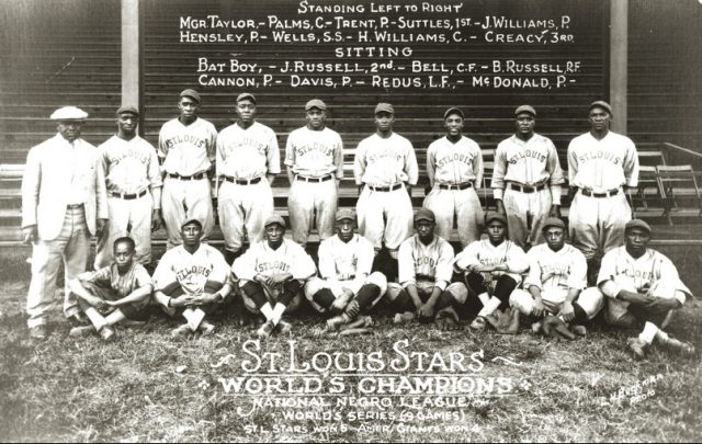 1928 National Negro League Champion St. Louis Stars. Photo courtesy of the Missouri History Museum.
