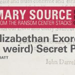 Primary Source: An Elizabethan Exorcist's (very weird) Secret Press