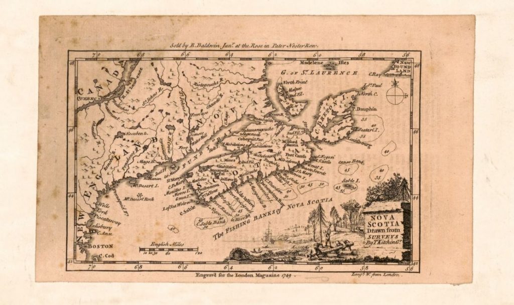 Nova Scotia, Kitchin, Thomas, 1718-1784