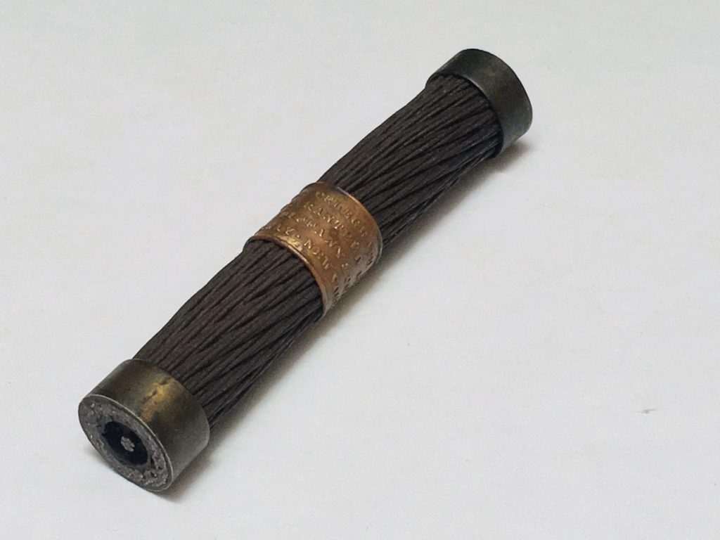 A souvenir piece of the failed Atlantic cable of 1858