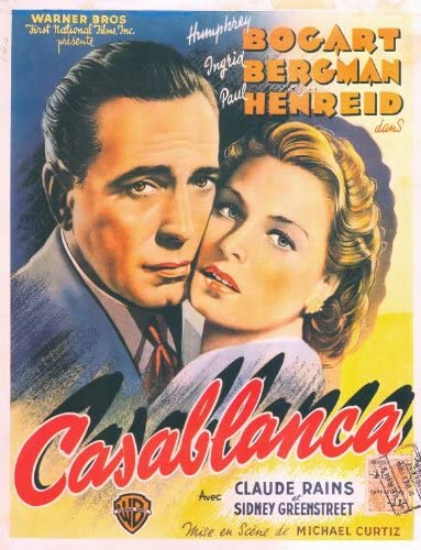 movie poster for casablanca