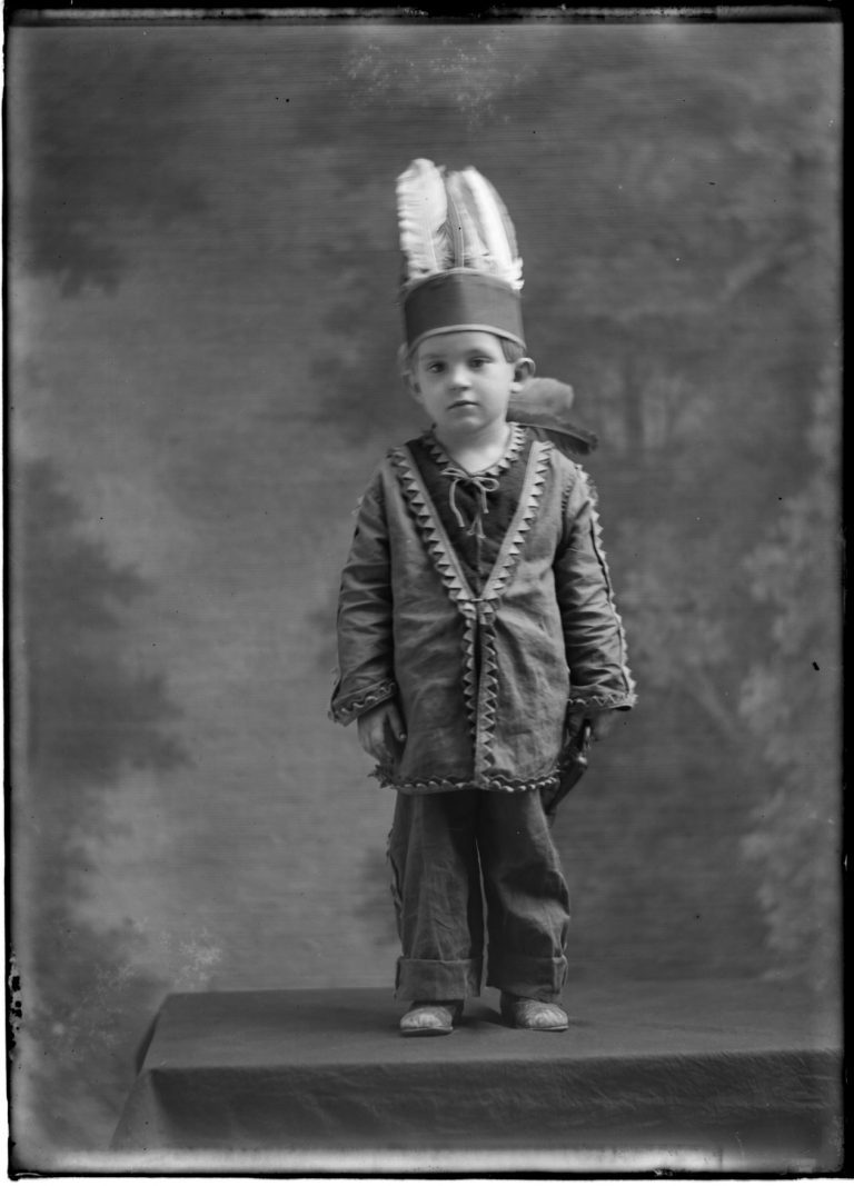 Boy in Indian suit, January 1921,