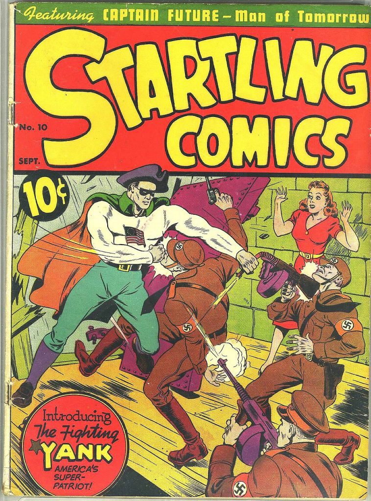  "The Fighting Yank," on the cover of Startling Comics