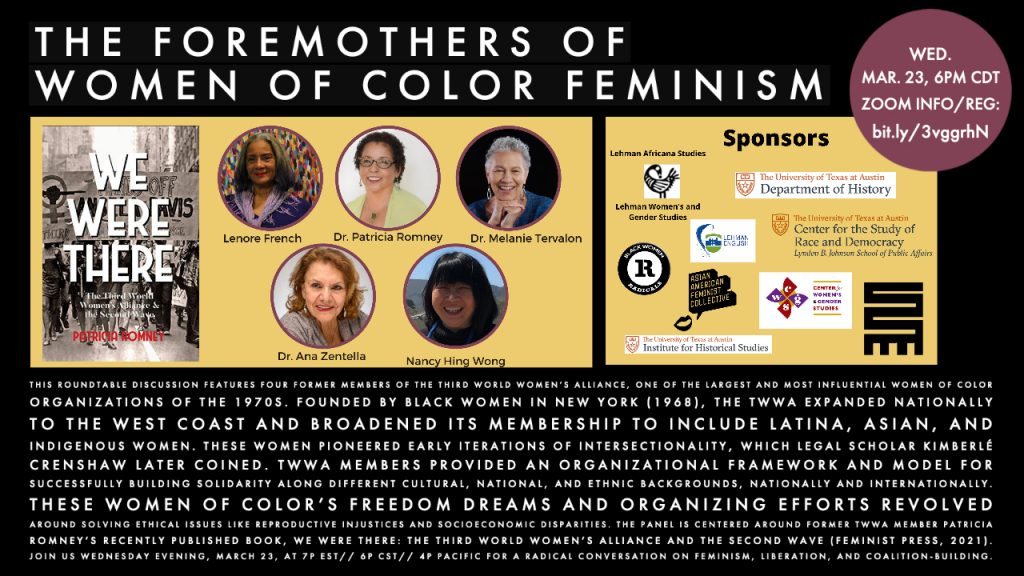 Roundtable: "The Foremothers of Women of Color Feminism"