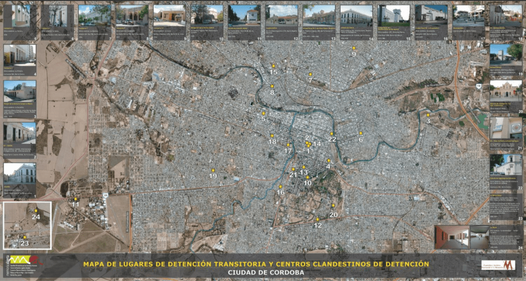 Memoria Abierta's digital mapping project for the city of Cordoba.