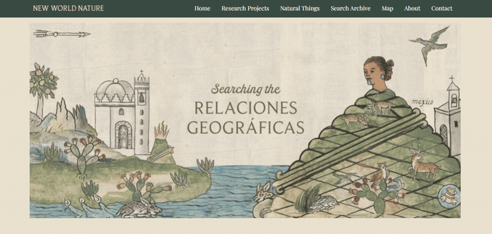 A digital archive on the Relaciones Geográficas