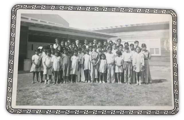 Photograph of Mexican children in the Crystal City Migrant Labor Camp in South Texas