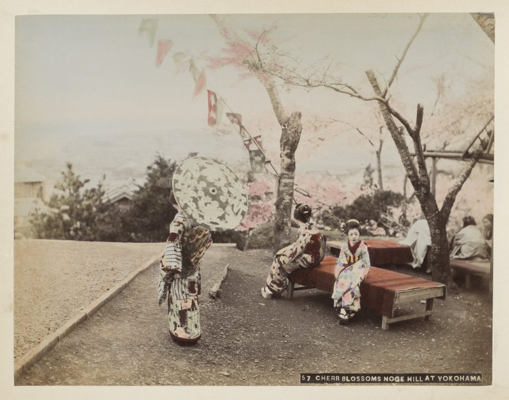 Three Japanese women from Yokohama in the late-nineteenth-century. 