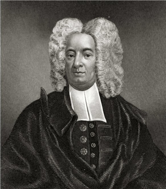 A mezzotint portrait of Cotton Mather