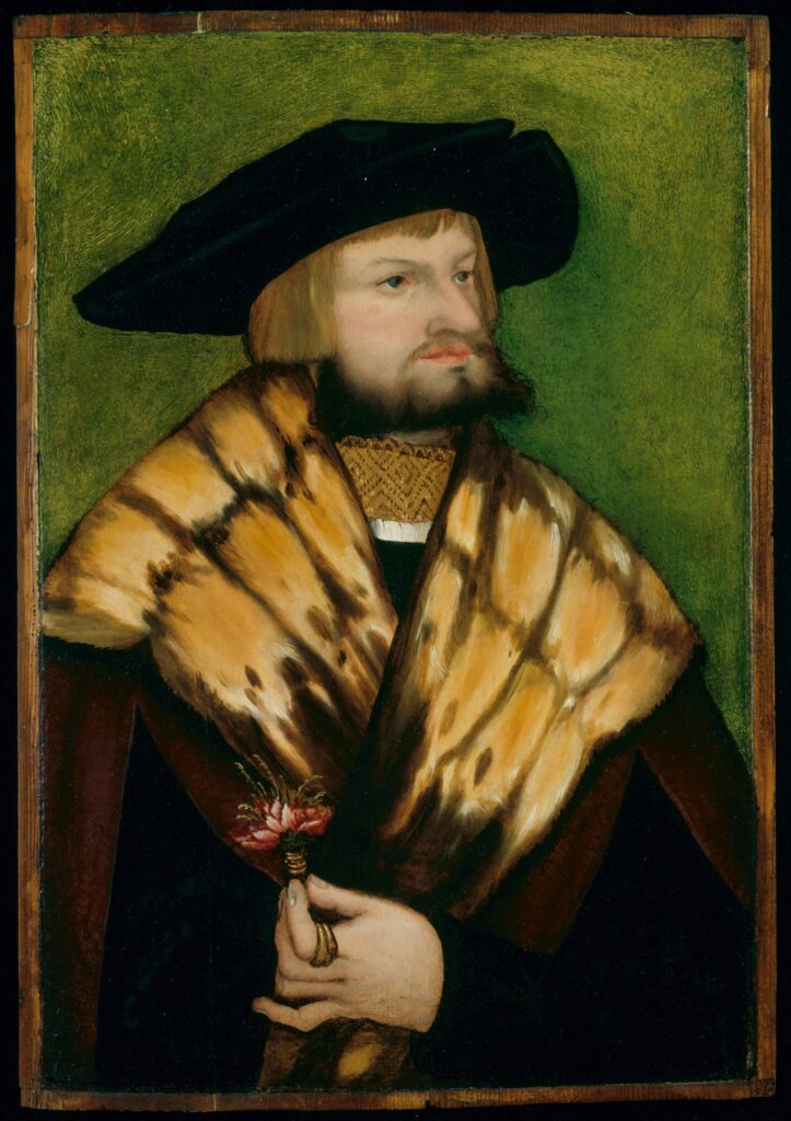 A 1525 self-portrait of Leonhart Fuchs. 