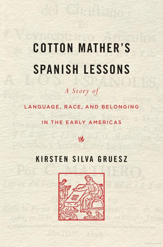 book cover for cotton mather's spanish lessons 