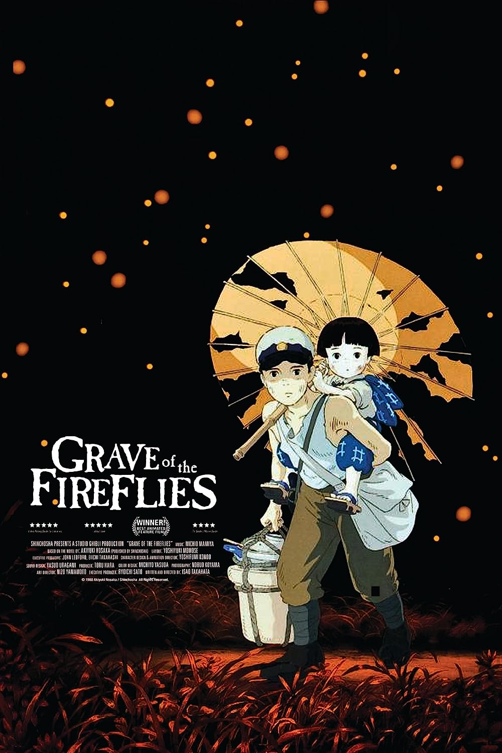 Grave of the Fireflies (1988) by Isao Takahata : r/CriterionCovers