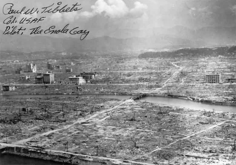 The aftermath of Hiroshima. 