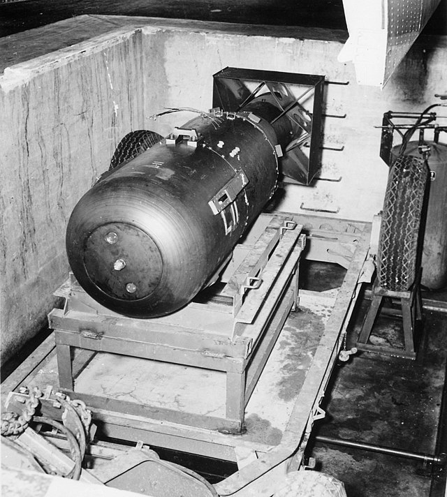 "Little Boy," the nuclear bomb that was dropped on Hiroshima on August 6, 1945.