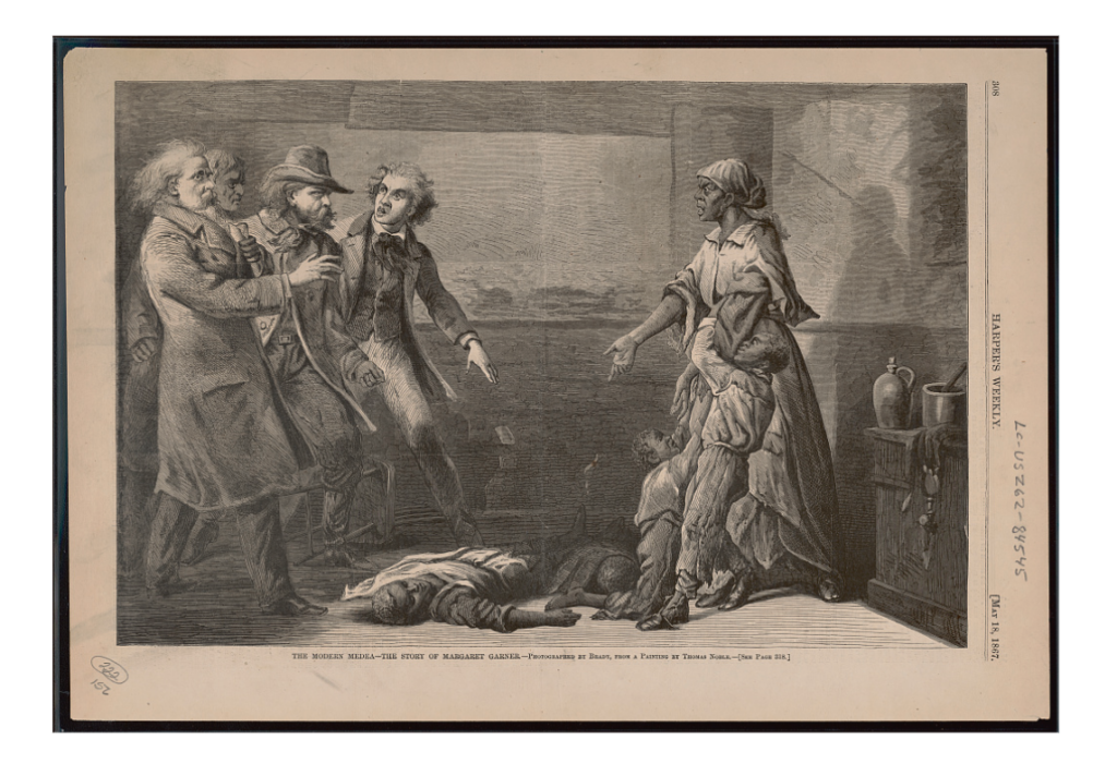 a photo of The modern Medea. Margaret Garner, an enslaved woman from Kentucky, killed one of her children so they would not be returned to slavery. 