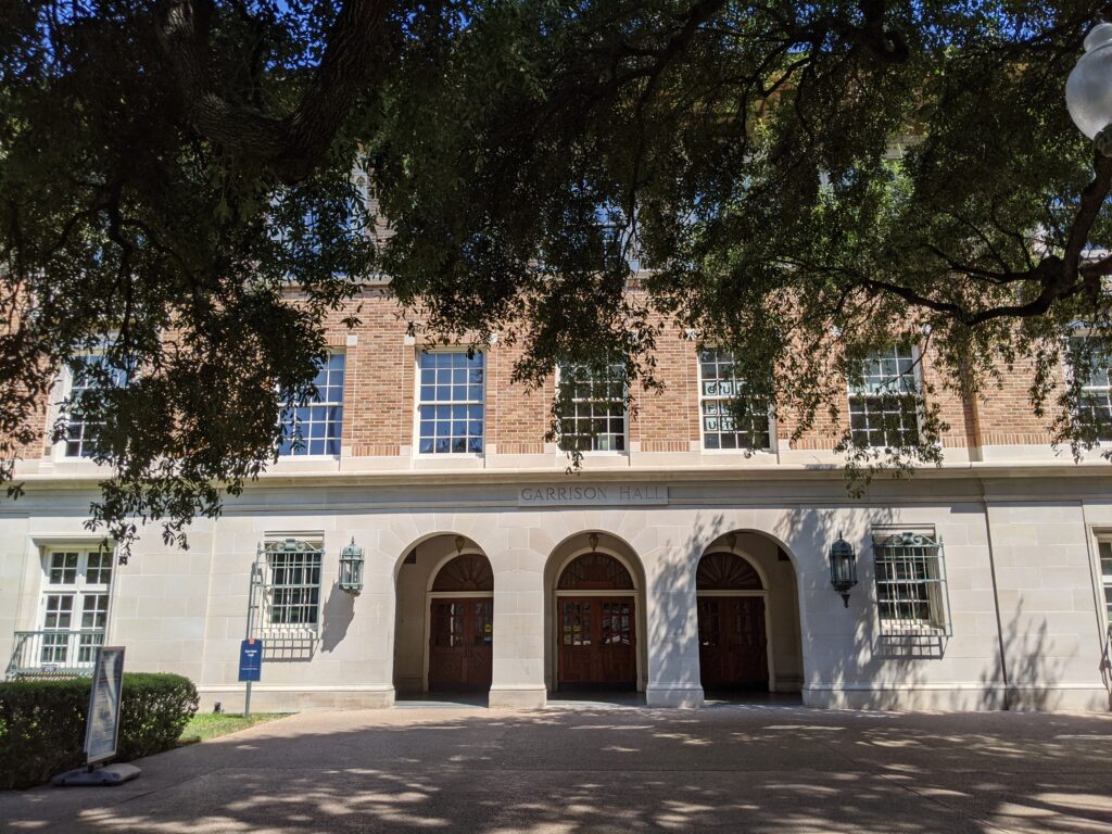 Garrison Hall, the University of Texas at Austin. 