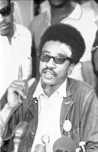 H. Rap Brown from the SNCC holding a news conference