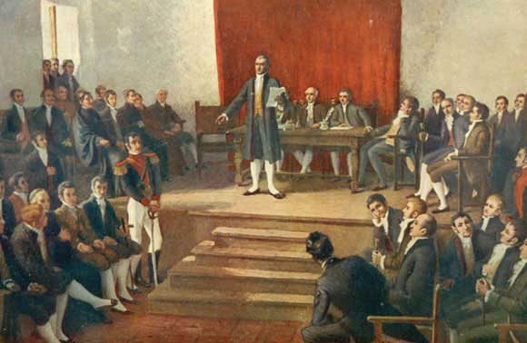 "Chile's First National Congress," oil painting by Nicanor González Méndez, 1903. 