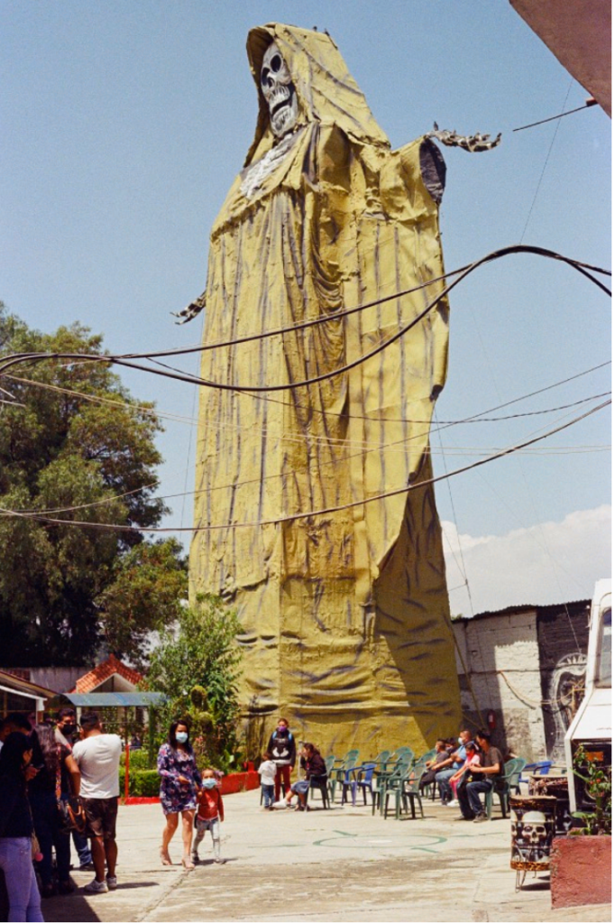 Santa Muerte giant statue that watches over Templo Mayor (Tultitlán, Estado de México)
