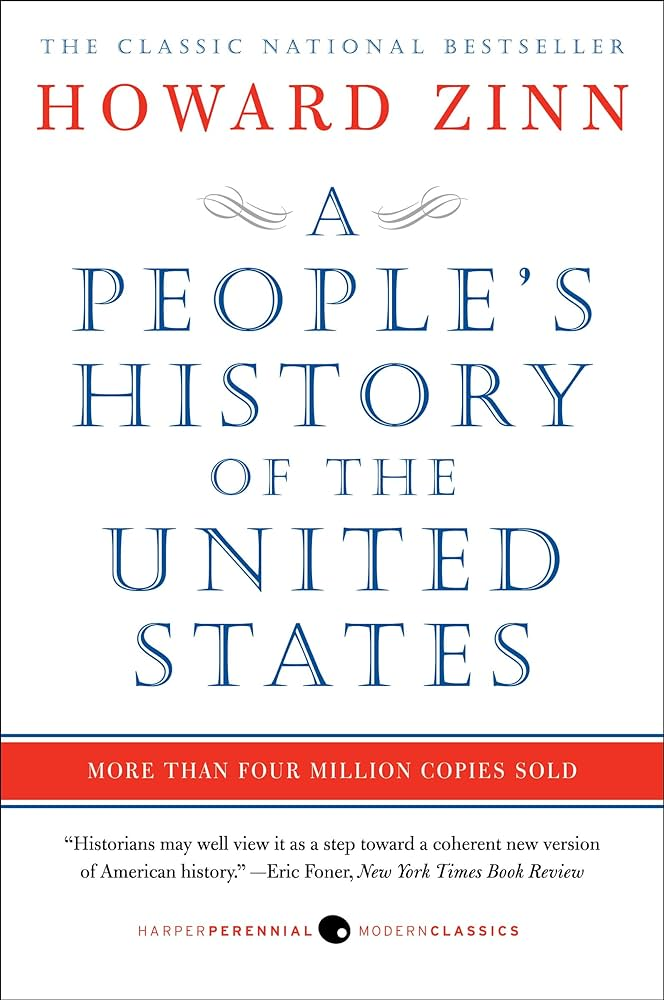 book cover for "a people's history of the United States." 