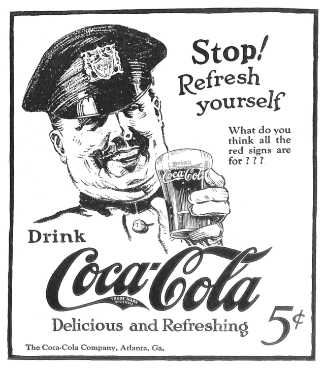 Coca-Cola ad Elks Magazine, 1924